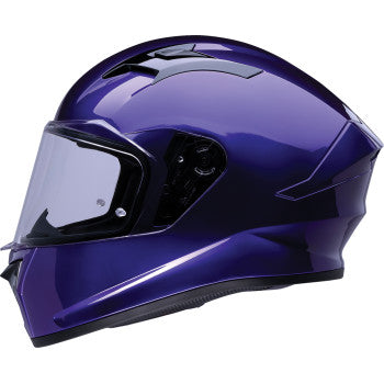 dark purple motorcycle helmet Talon Purple Helmet – Misguided Co